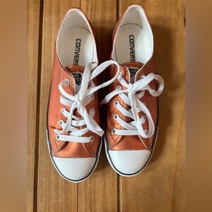 Converse Women’s Bold Metallic Orange Sneakers